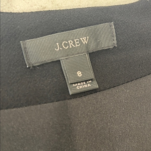 J.Crew Black Asymmetrical Jumpsuit EUC Size 8 - Picture 5 of 16